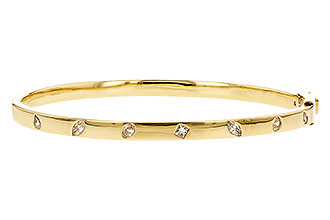 D319-61679: BANGLE .35 TW FANCY CUT DIAMONDS