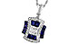 D319-62561: NECK .85 TW SAPPHIRE 1.10 TGW