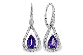 D320-47134: EARR 1.48 TW TANZANITE 1.98 TGW (7x5 PEAR)
