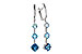 D320-47161: EARRINGS 2.41 TW BLUE TOPAZ 2.45 TGW