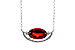 D320-48061: NECKLACE 1.94 GARNET 2.08 TGW (10x6MM GAR / 18")