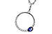 D320-48925: NECKLACE .28 SAPPHIRE .43 TGW