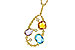 D320-49861: NECKLACE 3.04 TW SEMI-PREC 3.14 TGW (BT,AMY,CIT)
