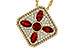 D320-50743: NECKLACE .81 TW RUBY 1.12 TGW