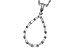D320-51661: NECKLACE .27 BAG .28 TW