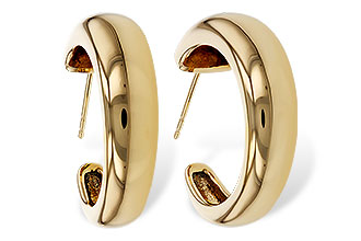 D320-53479: GOLD EARRINGS (20MM)
