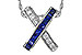 D320-54397: NECKLACE .60 TW SAPPHIRE .77 TGW