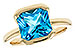 D321-37125: LDS RG 3.50 CT BLUE TOPAZ (9MM BT)