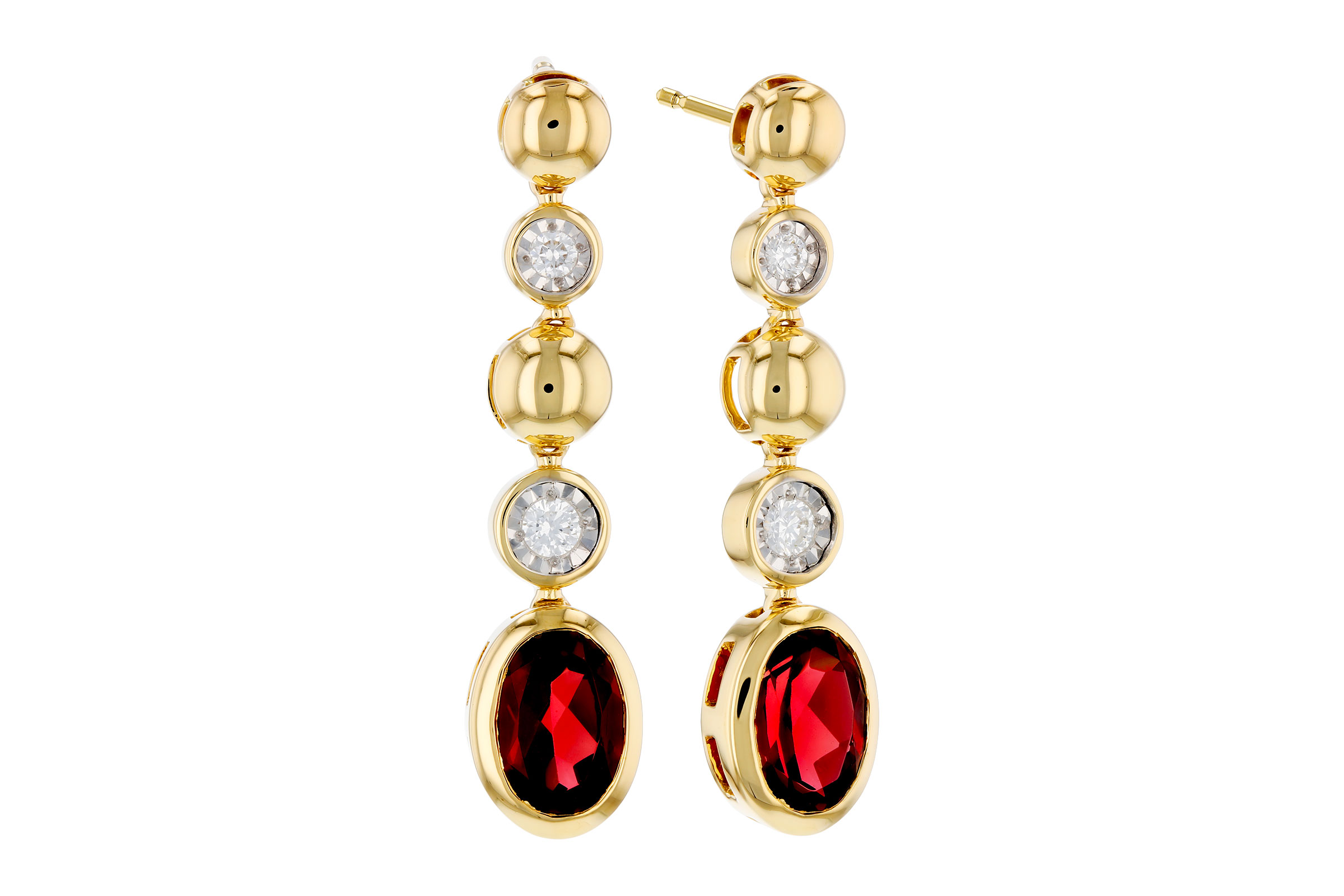 D321-38070: EARRINGS 1.76 TW GARNET 1.86 TGW