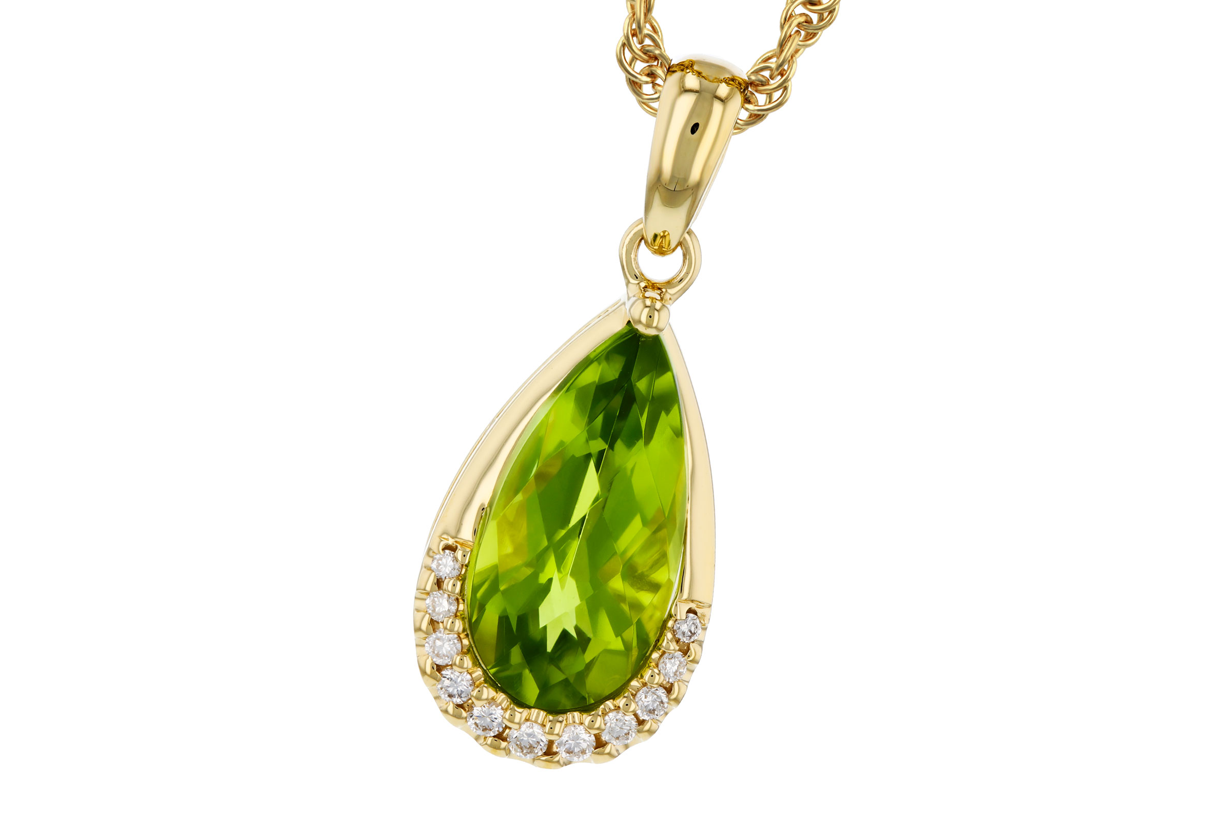D321-38925: NECK 1.94 PERIDOT 2.00 TGW (12x6MM PS)