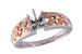 E231-40734: G051-39852 W/ ROSE GOLD INSERT .04 TW