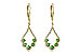 E235-91679: EARR .64 GREEN GARNET .98 TGW