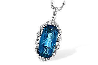 E235-92552: NECK 6.70 LONDON BLUE TOPAZ 6.81 TGW