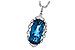 E235-92552: NECK 6.70 LONDON BLUE TOPAZ 6.81 TGW