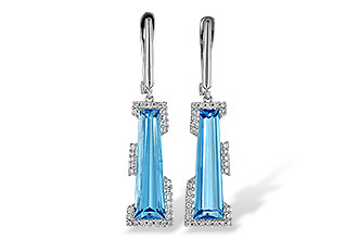 E235-92625: EARR 6.12 TW BLUE TOPAZ 6.33 TGW