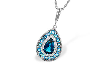 E235-95343: NECK 2.55 TW BLUE TOPAZ 2.65 TGW