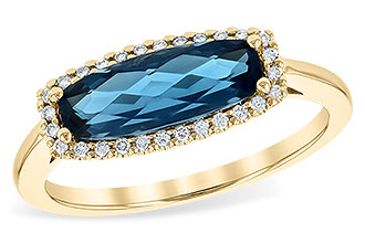 E235-96261: LDS RG 1.79 LONDON BLUE TOPAZ 1.90 TGW