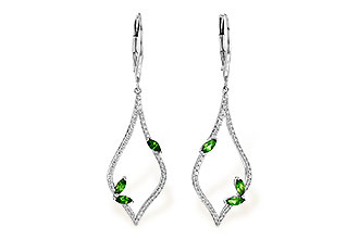 E235-97170: EARR .42 GREEN GARNET .77 TGW