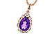 E235-98934: NECKLACE 1.53 AMETHYST 1.68 TGW (10x7 PS)