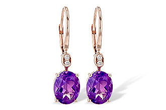 E235-99825: EARR 2.85 TW AMETHYST 2.90 TGW (9x7MM AMY)