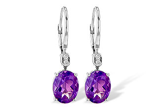 E235-99825: EARR 2.85 TW AMETHYST 2.90 TGW (9x7MM AMY)