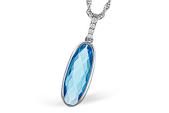 E318-67152: NECK 1.90 BLUE TOPAZ 1.93 TGW