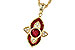 E318-67170: NECK .63 TW RUBY .70 TGW