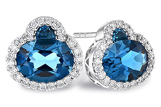 E318-70761: EARR 2.60 TW LONDON BLUE TOPAZ 2.81 TGW