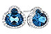 E318-70761: EARR 2.60 TW LONDON BLUE TOPAZ 2.81 TGW