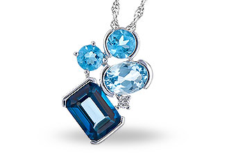 E318-70779: NECK 3.08 BLUE TOPAZ TW 3.11 TGW