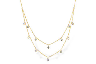 E319-56261: NECKLACE .22 TW (18 INCHES)