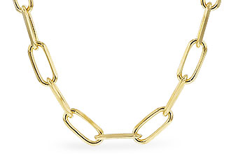 E320-46188: PAPERCLIP LG (7IN, 4.0MM, 14KT, LOBSTER CLASP)