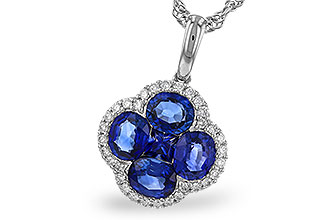 E320-47179: NECKLACE 1.72 SAPPHIRE 1.87 TGW