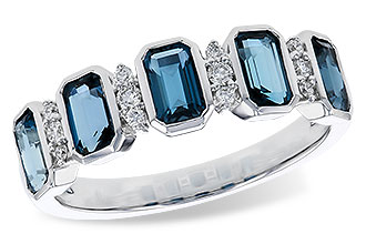 E320-48943: LDS RG 1.46 TW LONDON BLUE TOPAZ 1.58 TGW