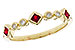 E320-49897: LDS WED RG .22 RUBY .27 TGW