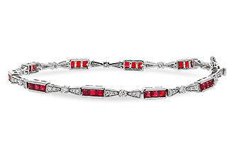 E320-51679: BRACELET 2.05 RUBY 2.70 TGW (7")