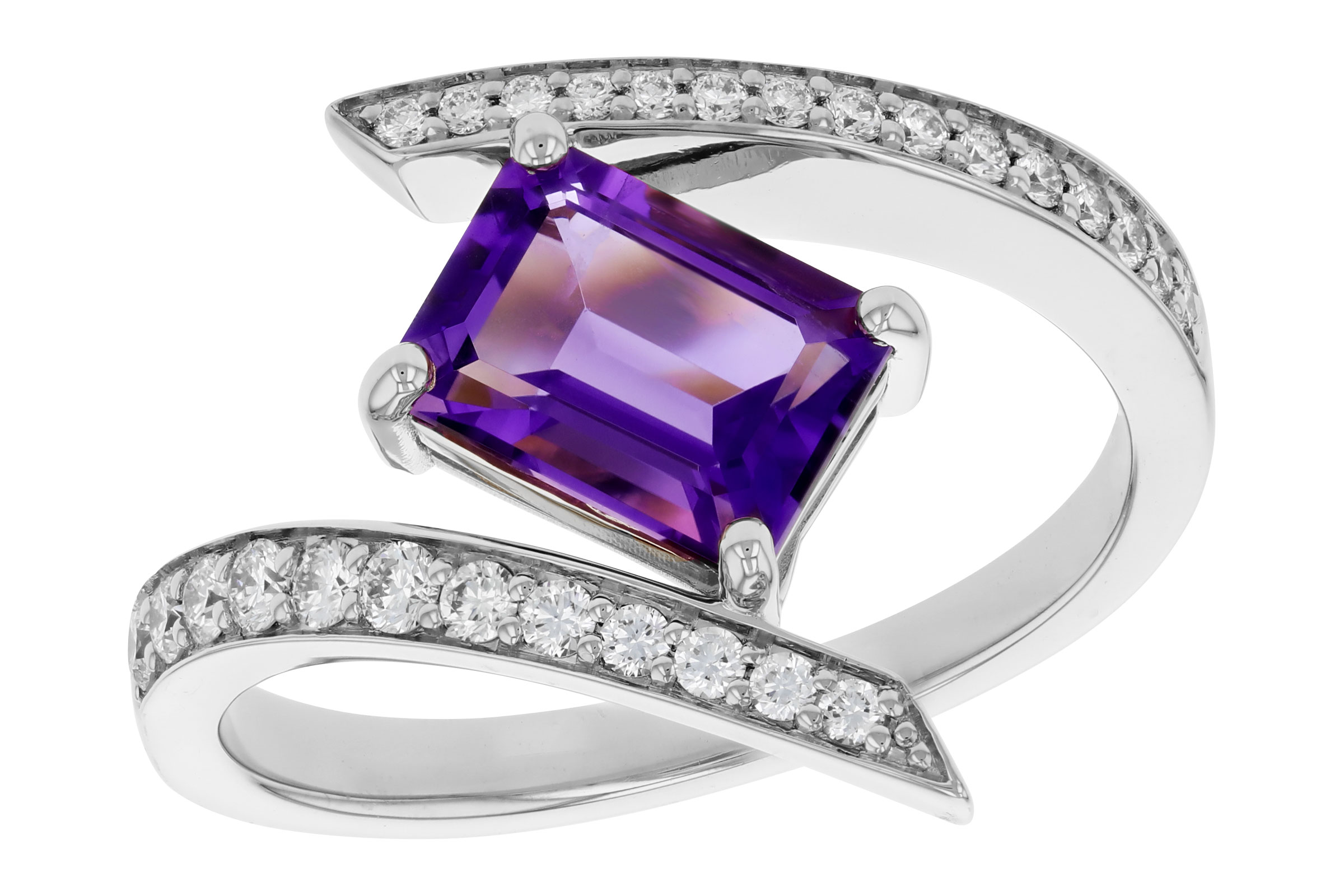 E321-39879: LDS RG 1.36 AMETHYST 1.63 TGW (8x6MM AMY)