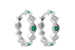 F232-28979: EARRINGS .13 EMERALD .18 TGW