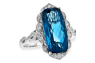 F235-92552: LDS RG 6.75 LONDON BLUE TOPAZ 6.90 TGW