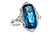 F235-92552: LDS RG 6.75 LONDON BLUE TOPAZ 6.90 TGW