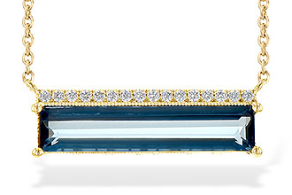 F235-97143: NECK 2.70 LONDON BLUE TOPAZ 2.80 TGW