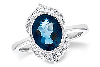 F318-71697: LDS RG 1.86 LONDON BLUE TOPAZ 2.00 TGW