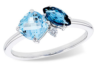 F319-57134: LDS RG 1.49 TW BLUE TOPAZ 1.52 TGW