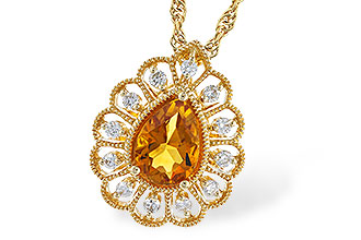 F319-58079: NECKLACE .62 CITRINE .75 TGW (7x5MM CIT)