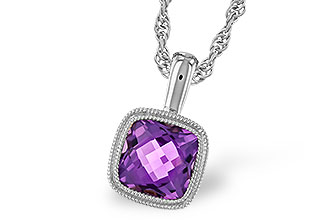 F319-61643: NECKLACE .82 AMETHYST