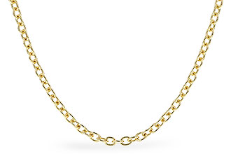 F319-61670: CABLE CHAIN (18IN, 1.3MM, 14KT, LOBSTER CLASP)