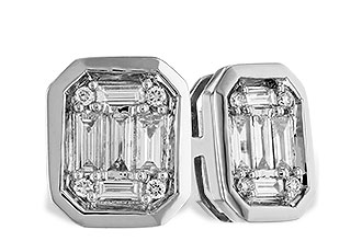 F319-61697: EARRINGS .24 BAG .28 TW