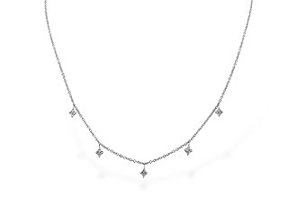 F319-62597: NECKLACE .19 TW (18")