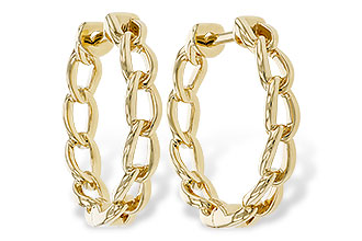 F320-47143: GOLD EARRINGS (18MM)