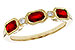 F320-48043: LDS WED RG .72 RUBY .77 TGW (4x3MM RUBY)